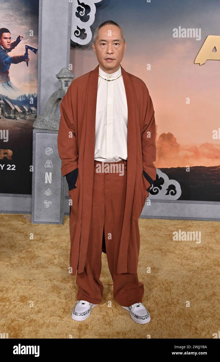 Hollywood, États-Unis. 15 février 2024. Ken Leung arrive à la première mondiale « Avatar : The Last Airbender » de Netflix qui se tient au Théâtre égyptien le 15 février 2024 à Hollywood, CA. © Tammie Arroyo/AFF-USA.com crédit : AFF/Alamy Live News Banque D'Images