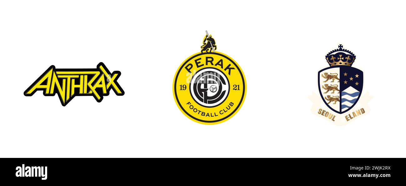 Anthrax, Perak FC (2023), K-League Seoul E-Land FC. Collection de logos d'arts et de design la plus populaire. Illustration de Vecteur