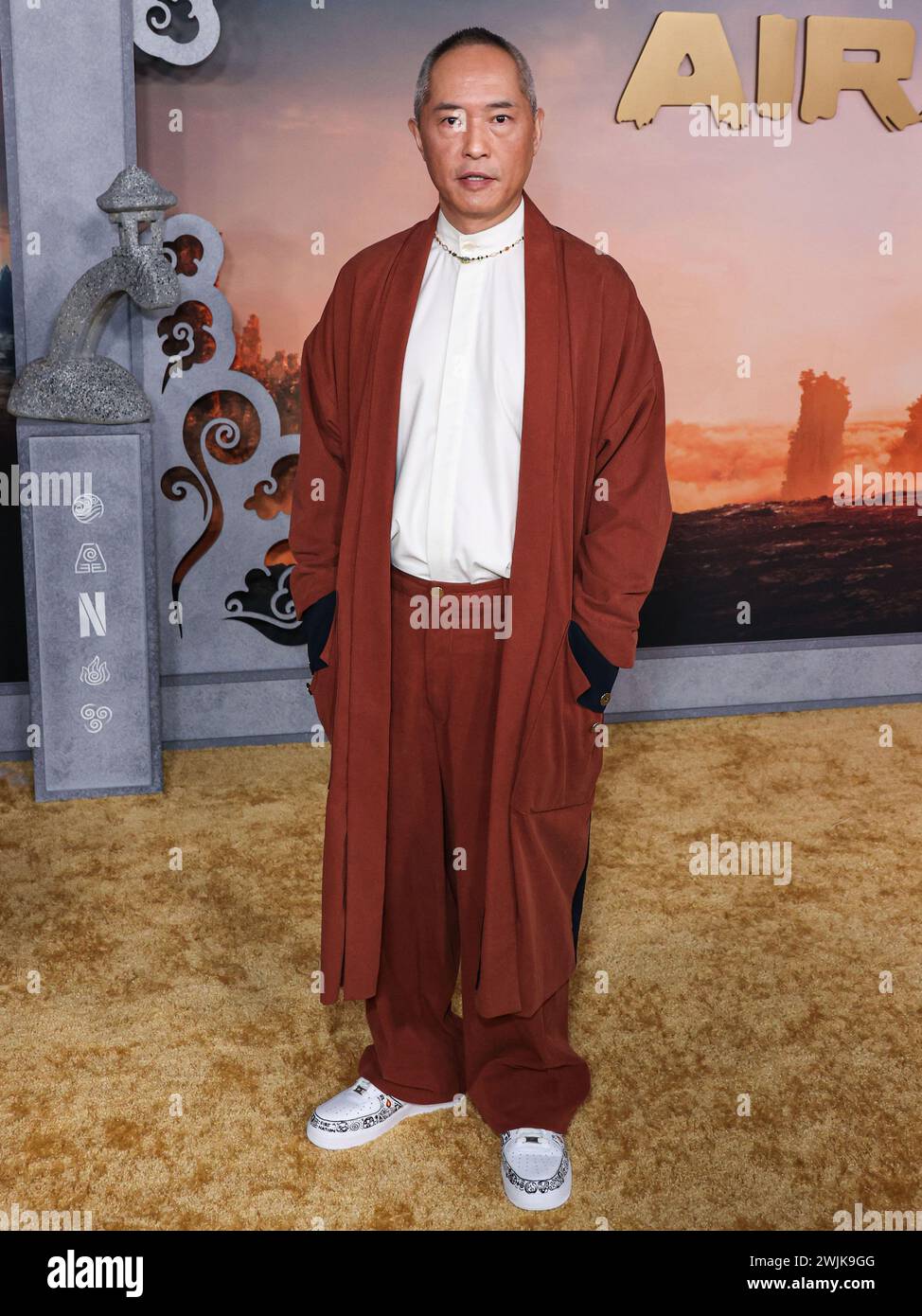 Hollywood, États-Unis. 15 février 2024. HOLLYWOOD, LOS ANGELES, CALIFORNIE, États-Unis - 15 FÉVRIER : Ken Leung arrive à la première mondiale de 'Avatar : The Last Airbender' saison 1 de Netflix qui se tient au Théâtre égyptien Hollywood le 15 février 2024 à Hollywood, Los Angeles, Californie, États-Unis. (Photo de Xavier Collin/image Press Agency) crédit : image Press Agency/Alamy Live News Banque D'Images
