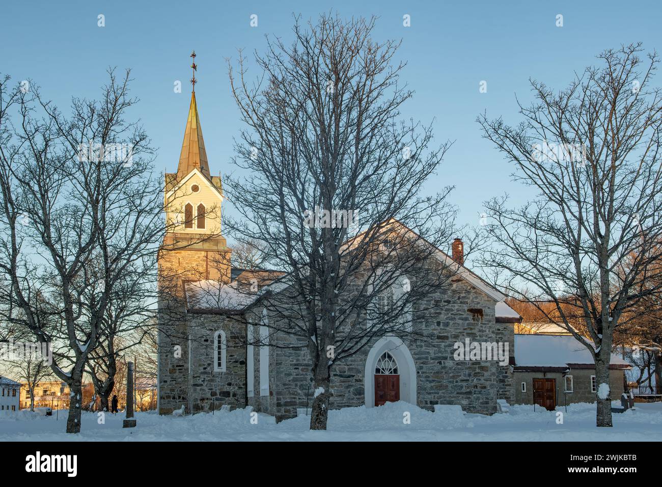 Église à Bronnoysund, Norvège Banque D'Images