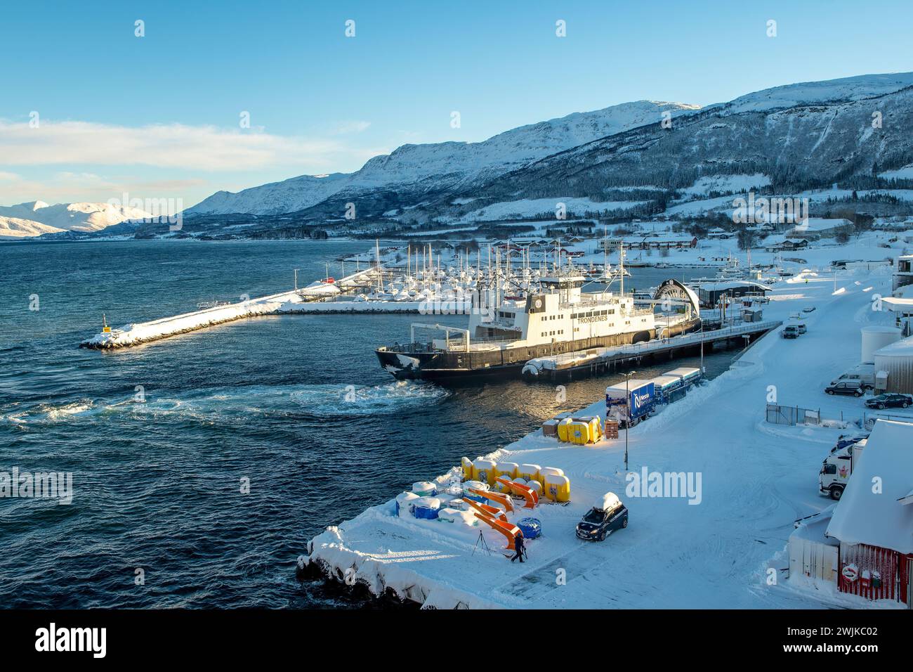 Port de Nesna, Norvège Banque D'Images