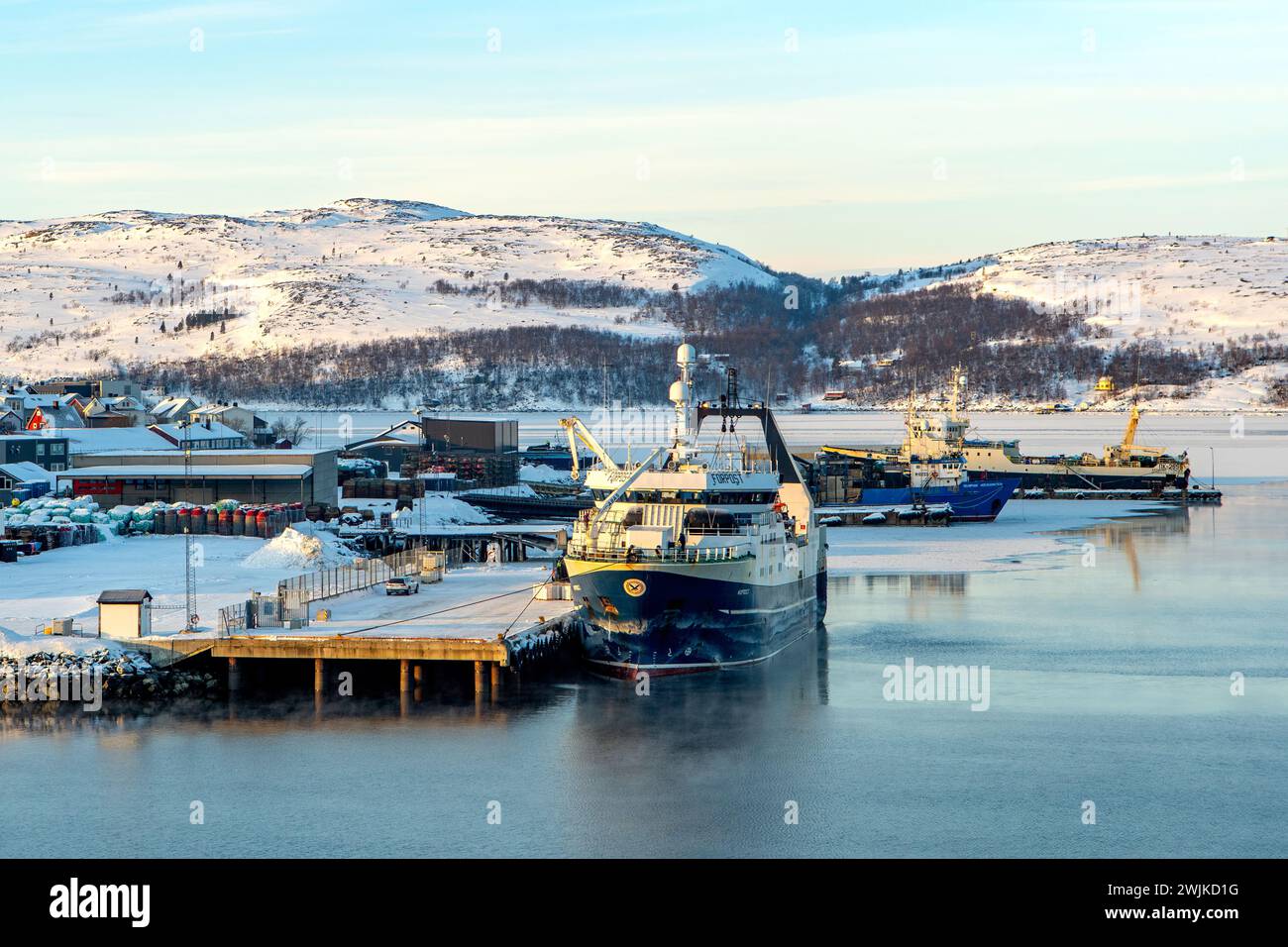 Port de Kirkenes, Norvège Banque D'Images