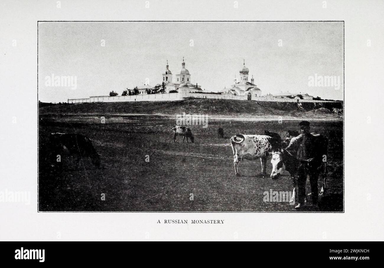 Un monastère russe de l'empire russe par Nevin Otto Winter, publié en 1913 Banque D'Images
