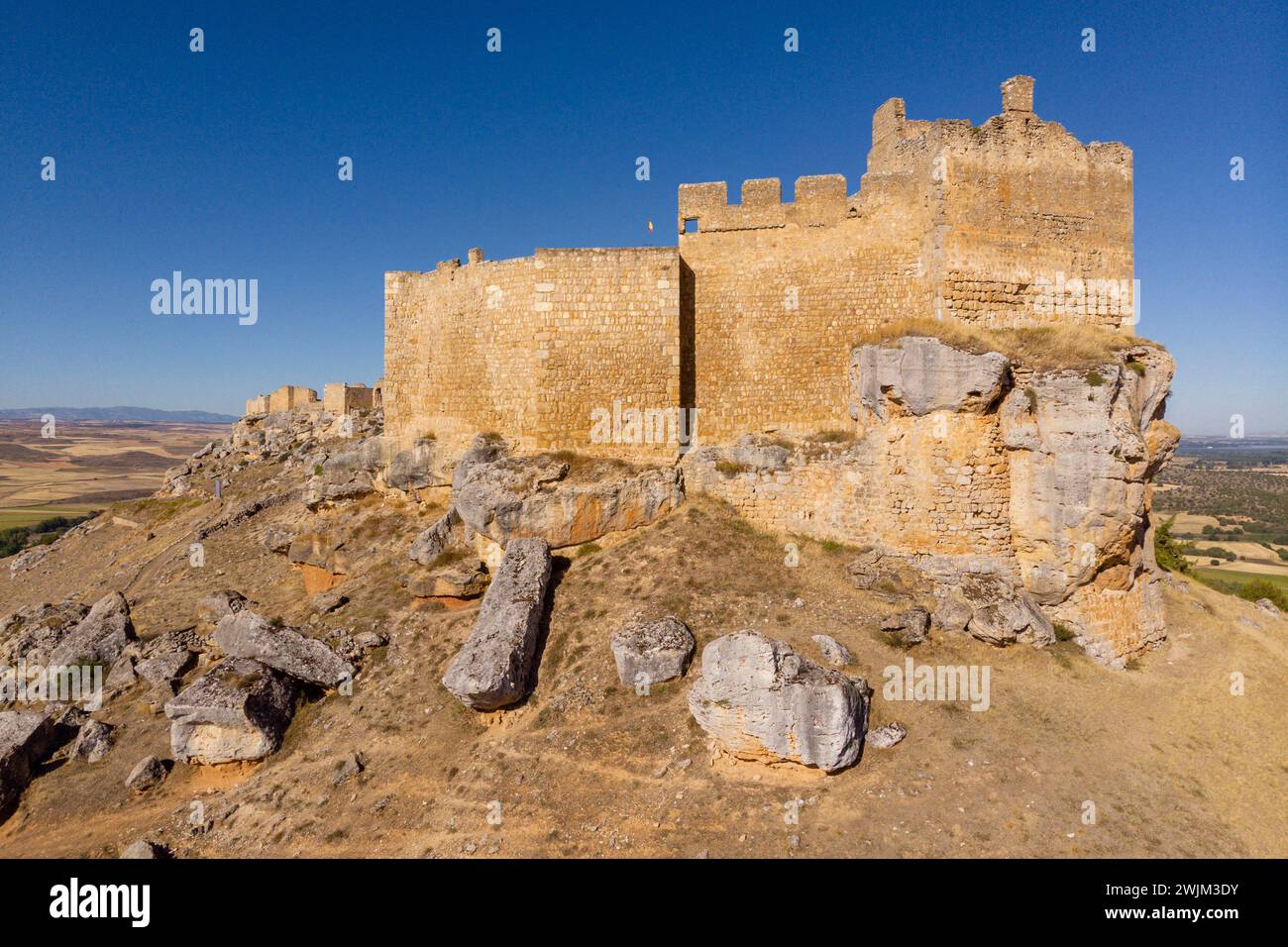 Château de Gormaz, 10ème siècle, Gormaz, Soria, Communauté autonome de Castille, Espagne, Europe Banque D'Images