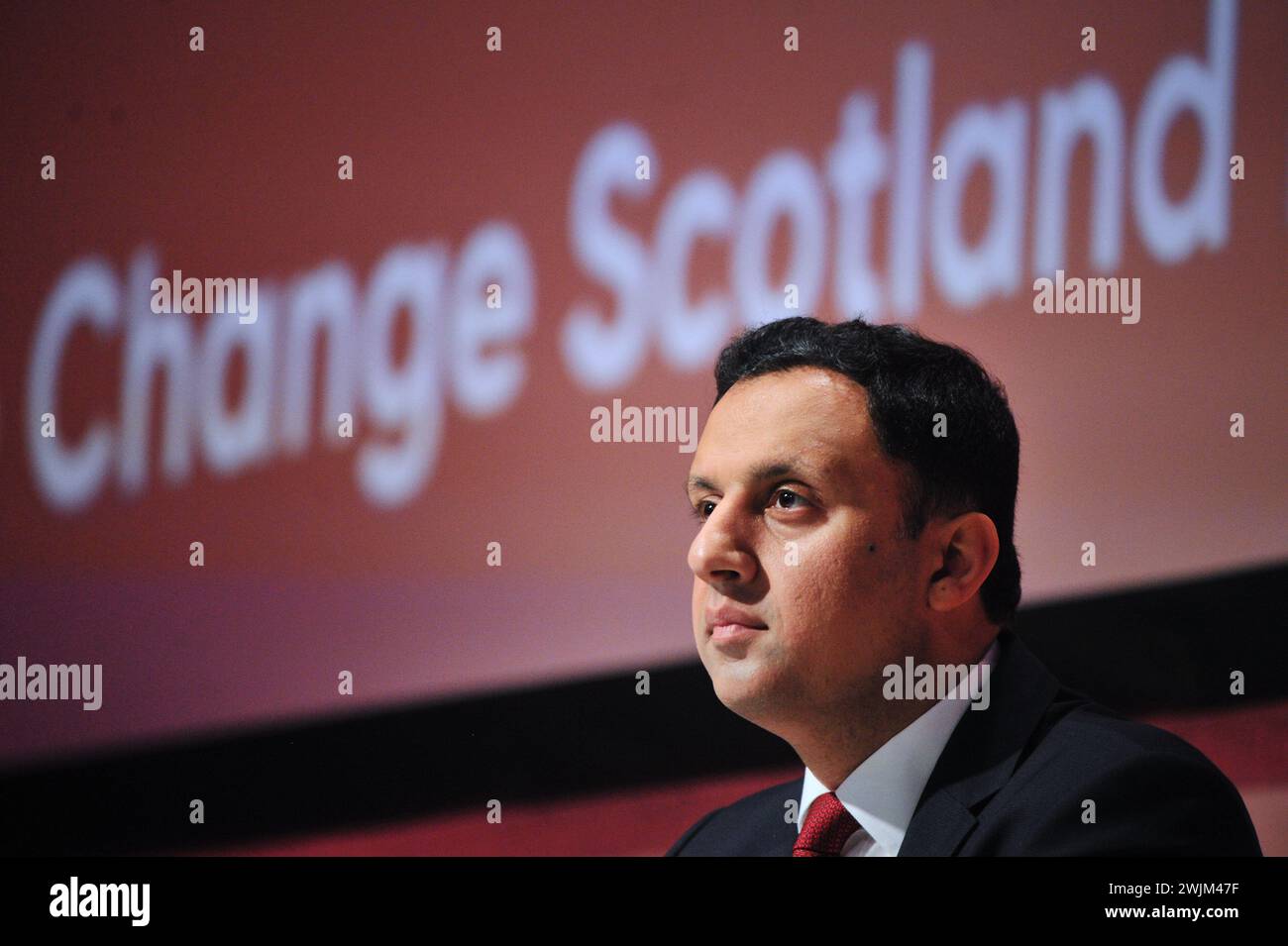 Glasgow Écosse, Royaume-Uni 16/02/2024, . Anas Sarwar, leader travailliste écossais à la Conférence du travail écossaise 2024. crédit sst/alamy live news Banque D'Images