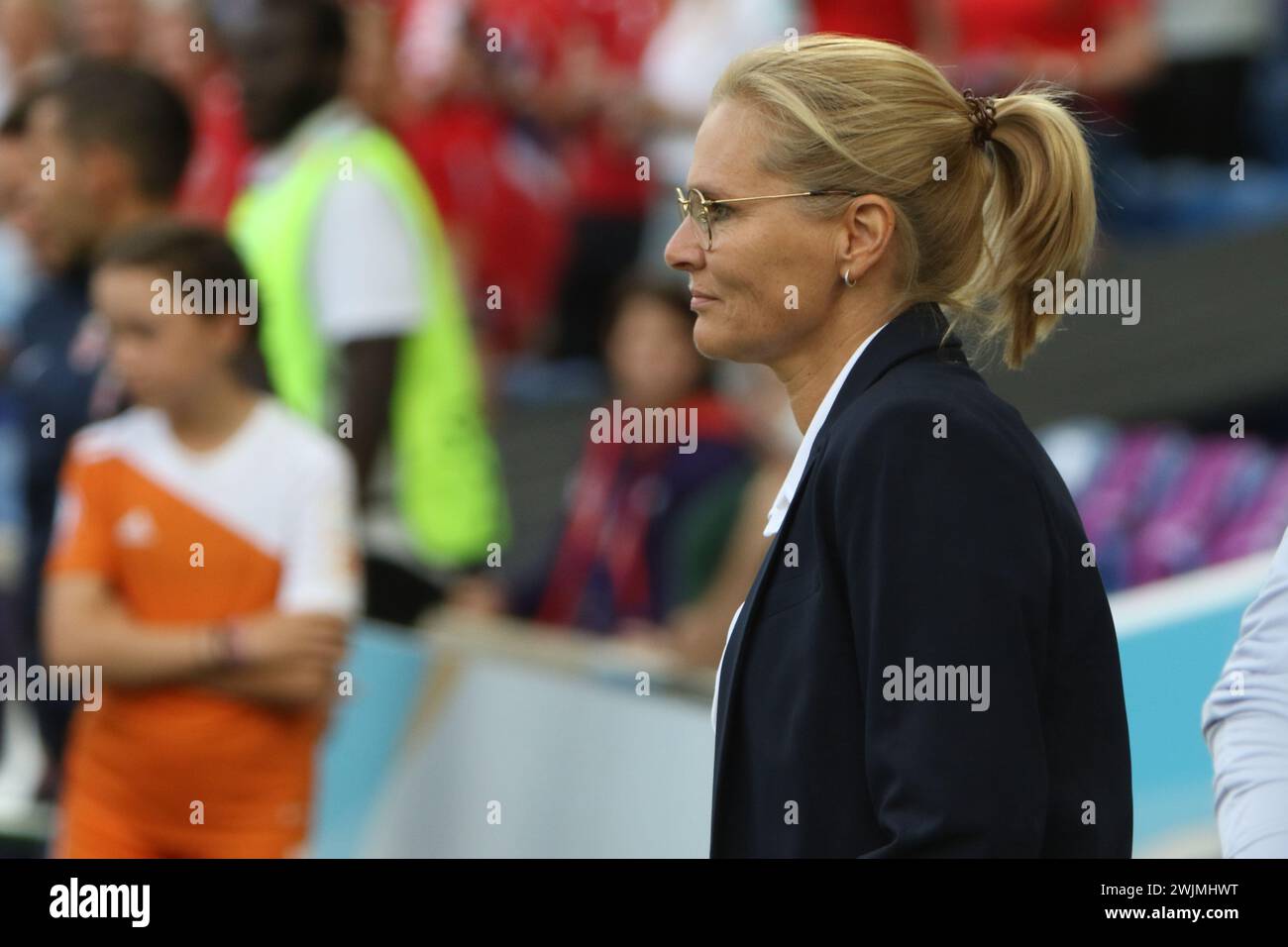 Sarina Wiegman entraîneur Angleterre - Norvège UEFA Womens Euro Brighton Community Stadium (stade Amex) 11 juillet 2022 Banque D'Images