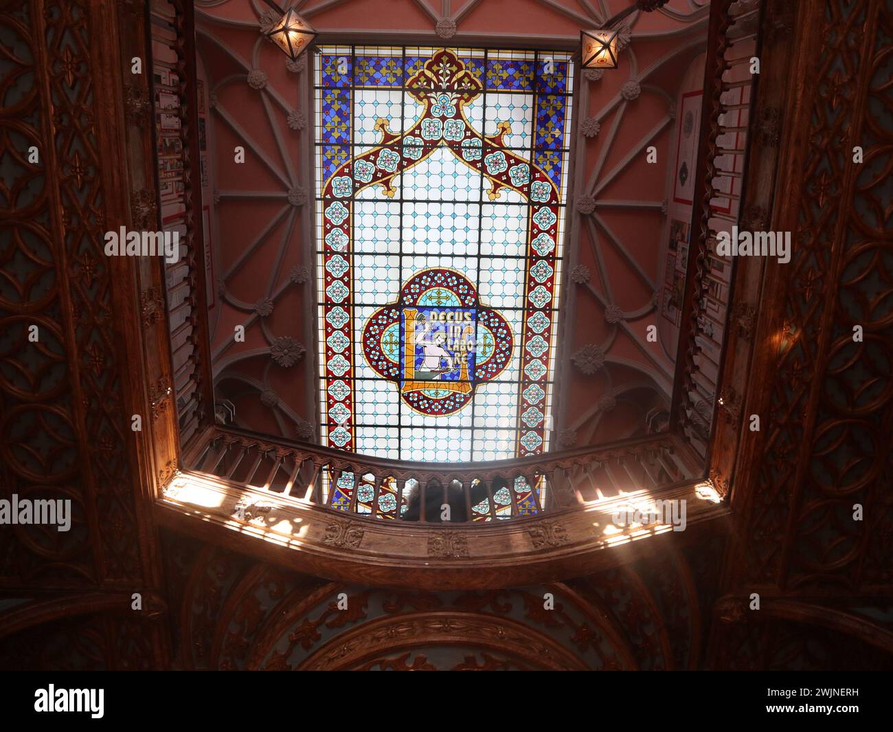 La plus belle librairie du monde Harry Potter Porto Portugal Livraria Lello Banque D'Images