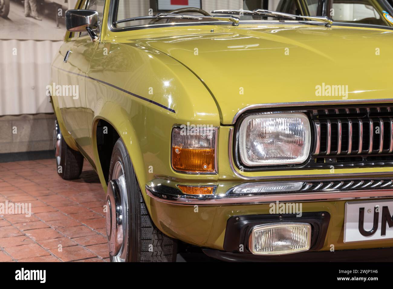 Sparkford.Somerset.Royaume-Uni.7 janvier 2024.une Austin Allegro SDL de 1973 est exposée au Haynes Motor Museum de Somerset Banque D'Images
