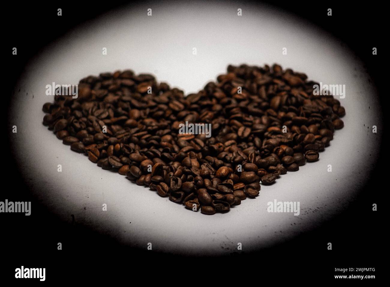 Je coeur la caféine Banque D'Images