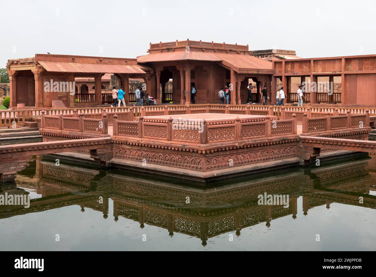 Anoop Talab, une piscine à Fatehpur Sikri, Uttar Pradesh, Inde Banque D'Images