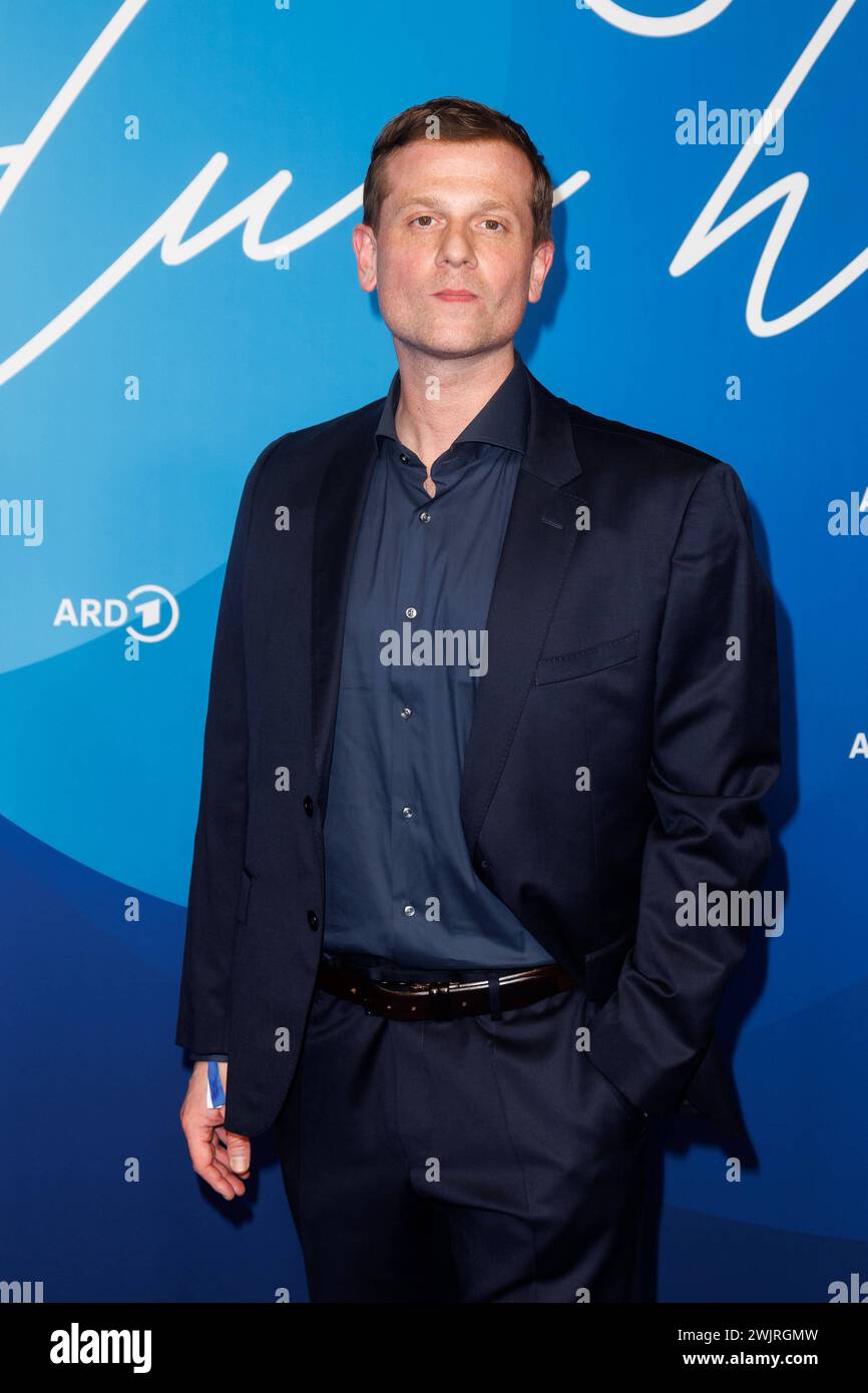 ARD Blue Hour 2024 Christoph Schechinger BEI der ARD Blue Hour 2024 im Telegraphenamt anlässlich der 74. Internationalen Filmfestspiele Berlin Berlinale AM 15.02.2024 à Berlin. *** ARD Blue Hour 2024 Christoph Schechinger à l'ARD Blue Hour 2024 au Telegraphenamt à l'occasion du 74e Festival international du film Berlinale le 15 02 2024 à Berlin Copyright : xEventpressxKochanx Banque D'Images