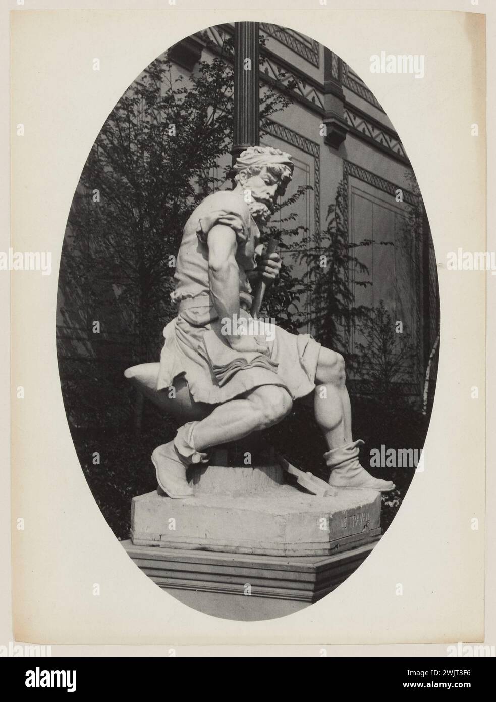 Blancard, Hippolyte (1843 - D.1924), exposition universelle de 1889 : oeuvre, sculpture en rond (titre fictif), 1889. Tirage platine. Musée Carnavalet, histoire de Paris. Banque D'Images