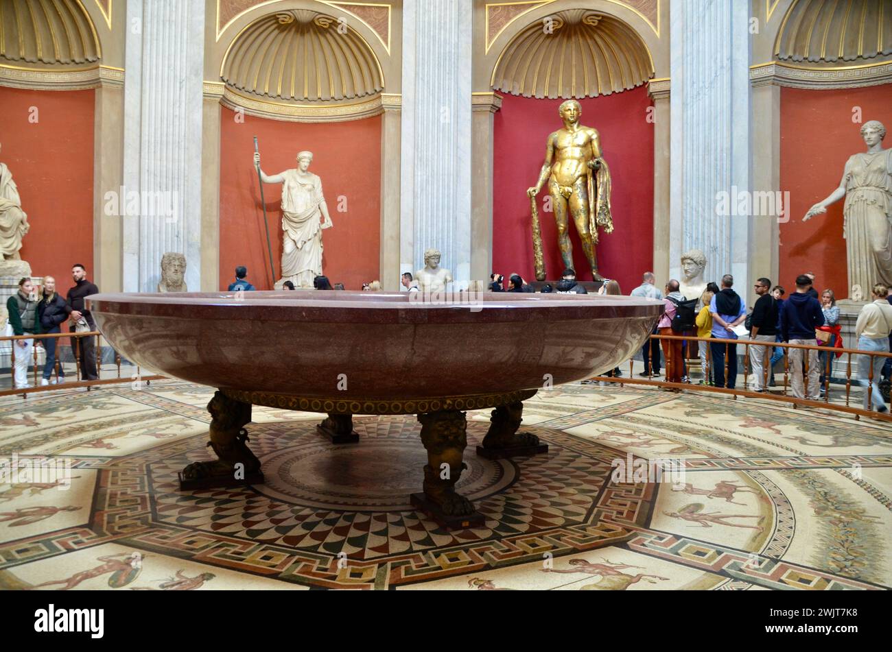 Bain de néron à la cité du vatican rome capitale de l'italie UE Banque D'Images
