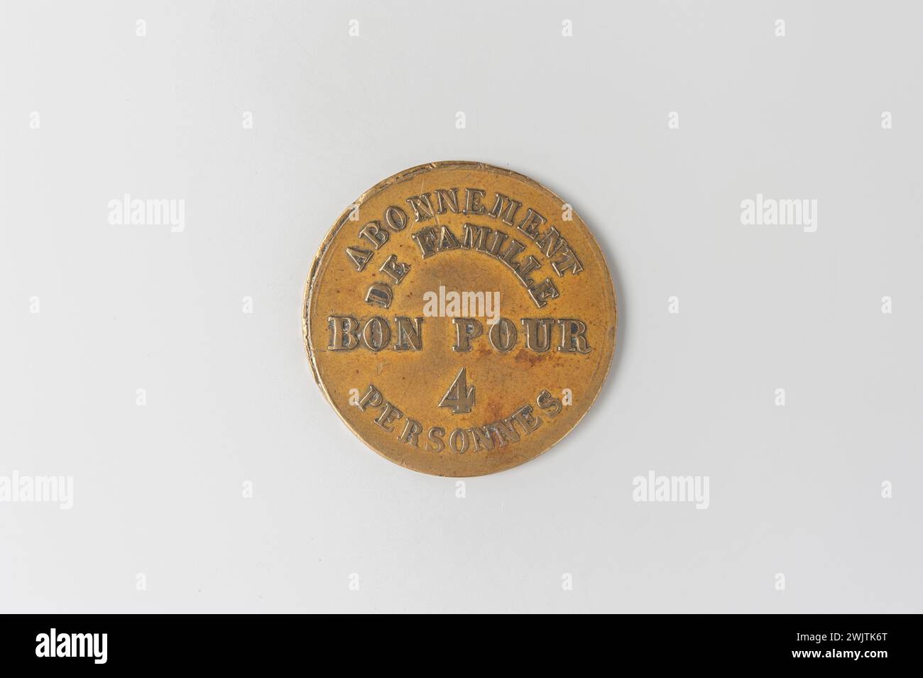 Musée Carnavalet, collection de jetons Banque D'Images