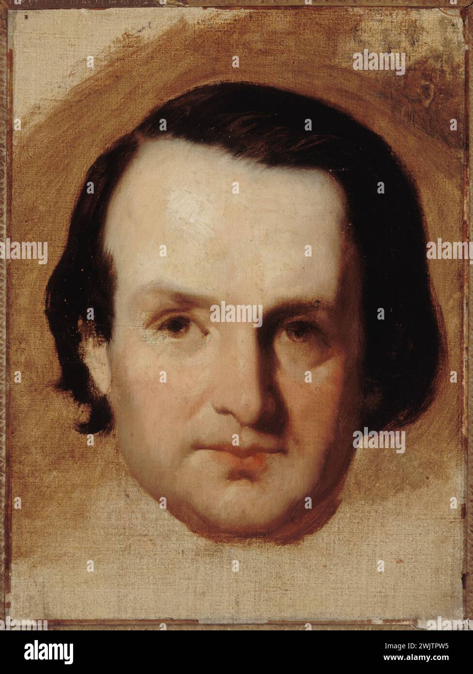 Attribué à François-Joseph Heim (1787-1865). Victor Hugo (1802-1885), écrivain français. Huile sur toile. Paris, musée Carnavalet. 33456-10 écrivain français, portrait, huile sur toile Banque D'Images