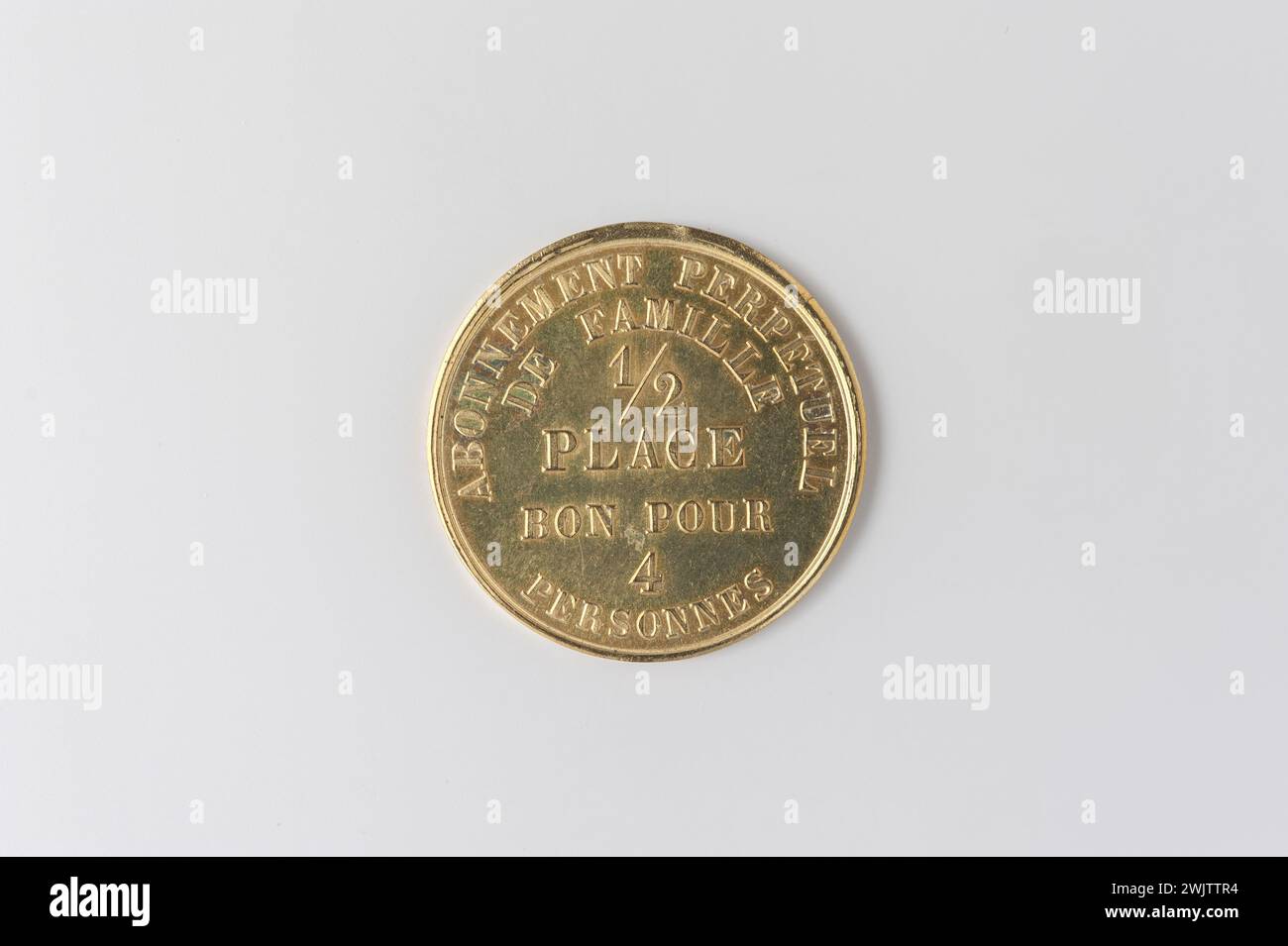 Musée Carnavalet, collection de jetons Banque D'Images