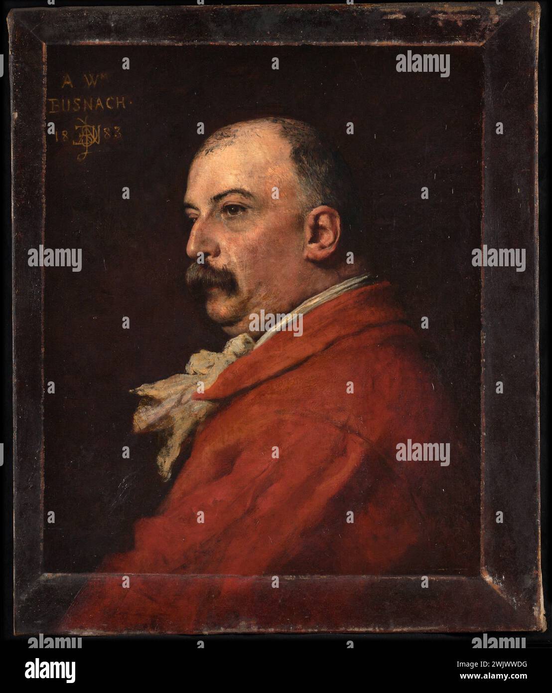 Delaunay, Jules Elie. Portrait de William Busnach. Huile sur toile. 1883-1883. Musée des Beaux-Arts de la ville de Paris, petit Palais. 144620-18 Banque D'Images