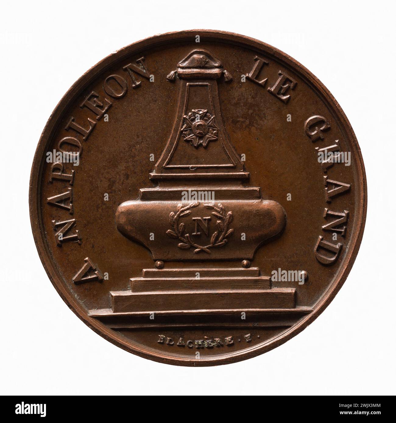 Anonyme (graveur en médailles). Retour des cendres de l'empereur Napoléon Ier, 15 décembre 1840. Cuivre. Paris, musée Carnavalet. Médaille, numismatique Banque D'Images