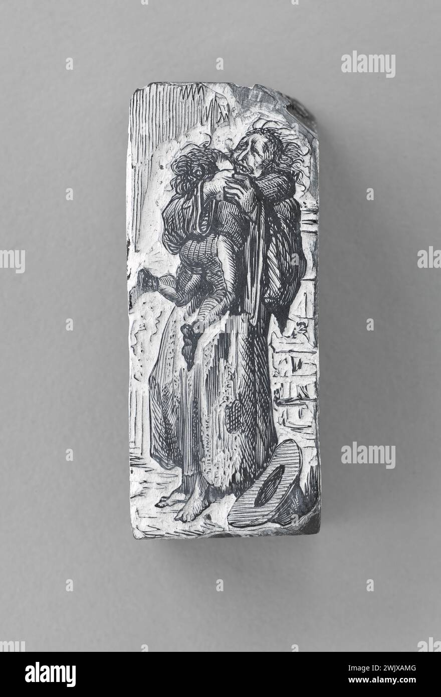 Doré, Gustave (n.1832-01-06-D.1883-01-23), retour de René Iallanges (titre décerné), 1855. Bois. Maison Balzac. Banque D'Images