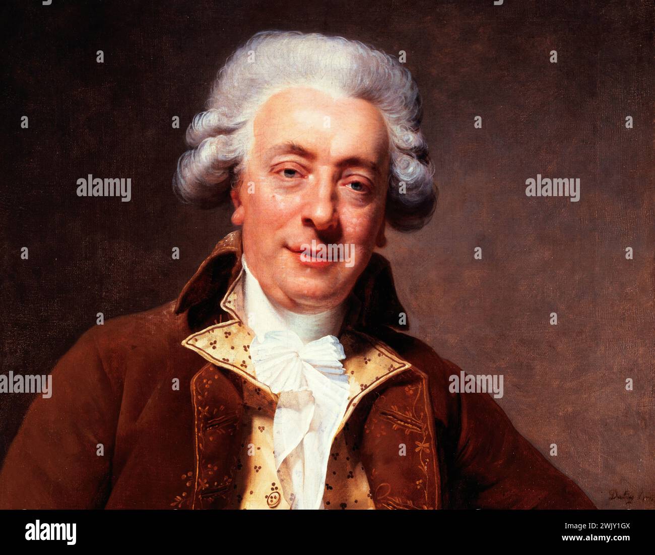 MARTIN DROLLING (1752-1817) Claude Nicolas Ledoux (1736-1806), architecte. Huile sur toile. Paris, musée Carnavalet. 77490-1 architecte, designer français, portrait, huile sur toile Banque D'Images