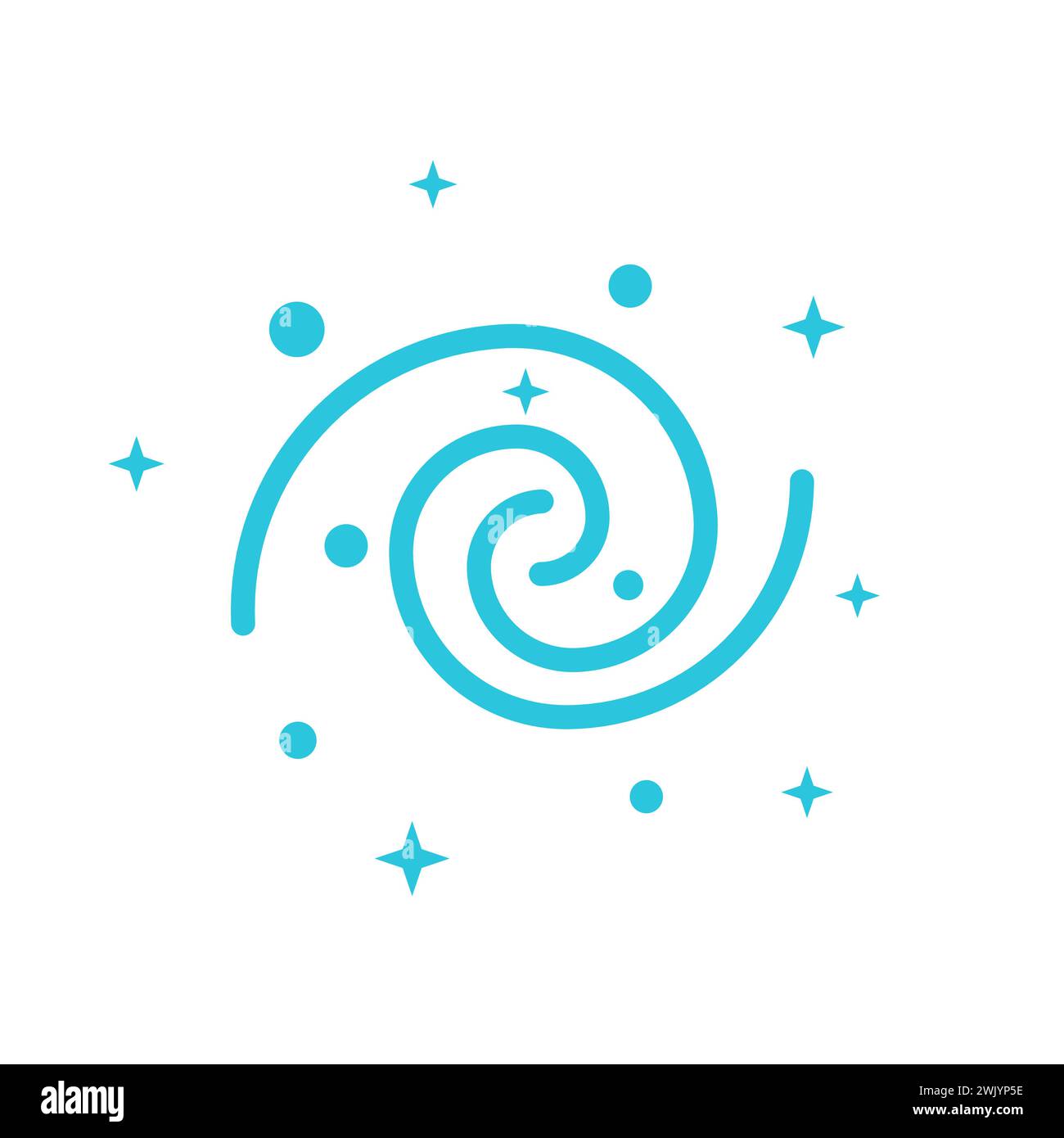 Icône Universe. À partir du jeu d'icônes bleues. Illustration de Vecteur
