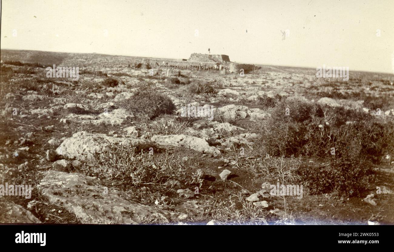 Guerre italo-turque ou turco-italienne - Derna, ancienne tranchée Banque D'Images