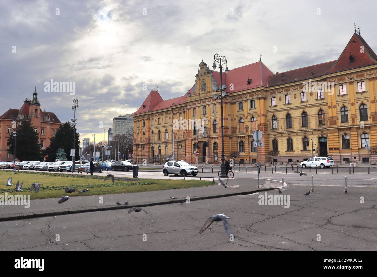 Architecture et sites historiques de la capitale de la Croatie, Zagreb. Banque D'Images