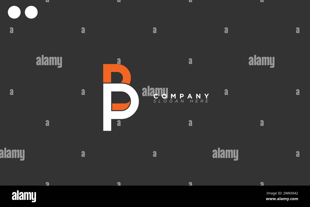 BP lettres alphabétiques initiales logo monogramme Illustration de Vecteur