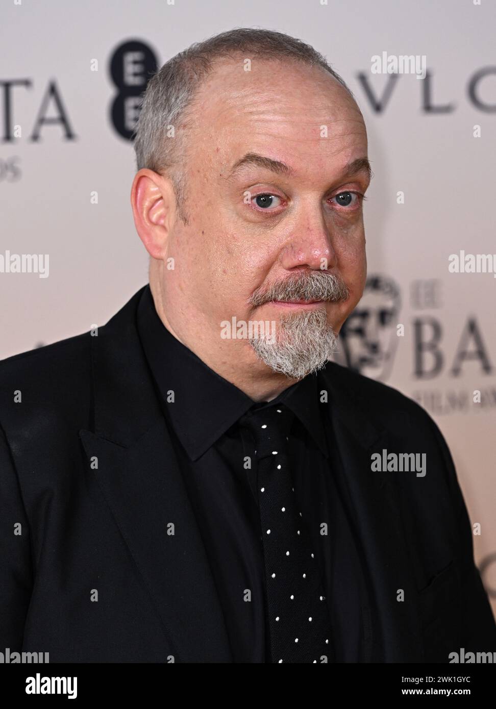 Londres, Royaume-Uni. 17 février 2024. Paul Giamatti arrive au 2024 EE BAFTA NomineesÕ Party, soutenu par BULGARI, la Galerie nationale. Crédit : Doug Peters/EMPICS/Alamy Live News Banque D'Images