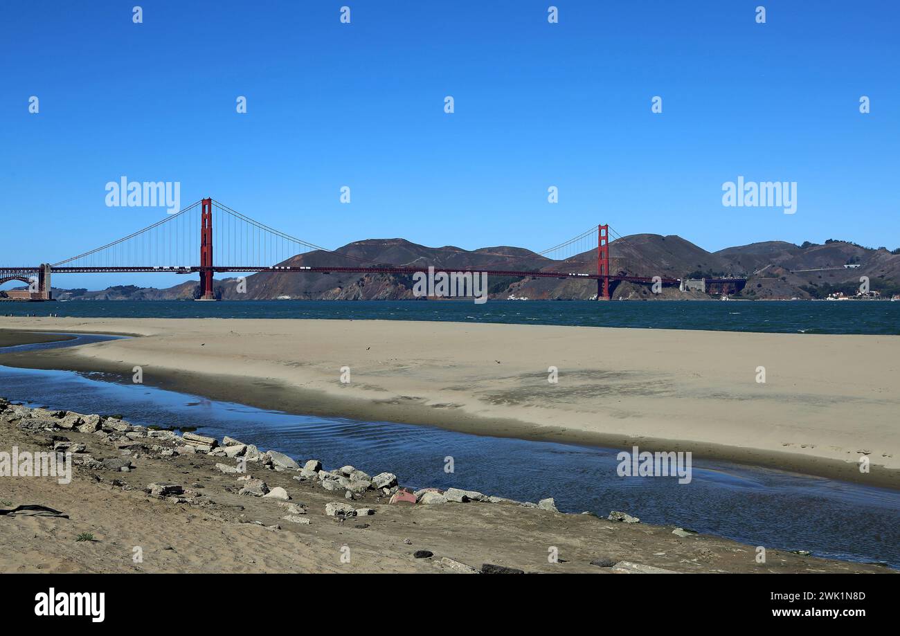 Crissy Field East Beach - San Francisco, Californie Banque D'Images