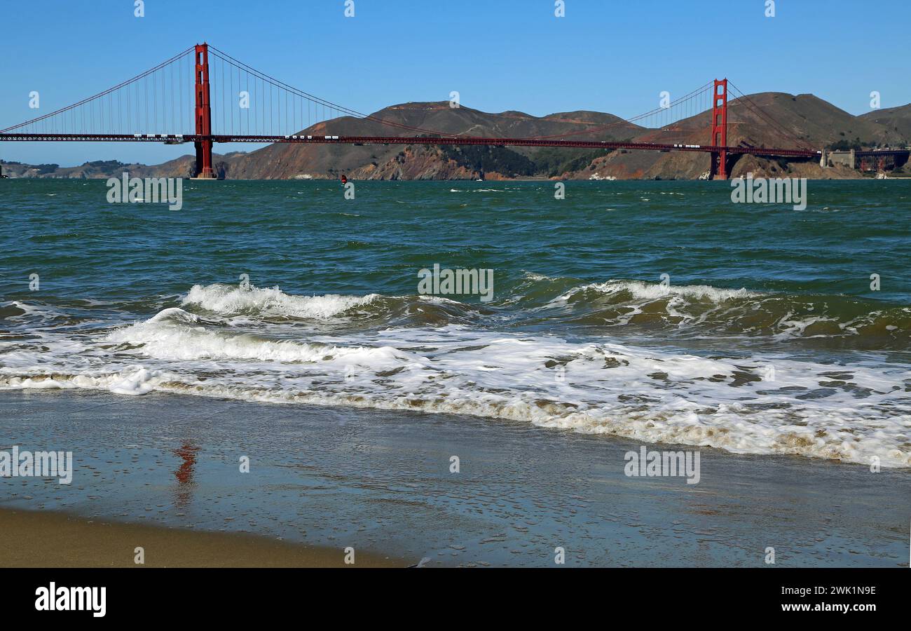 La côte de San Francisco, Californie Banque D'Images