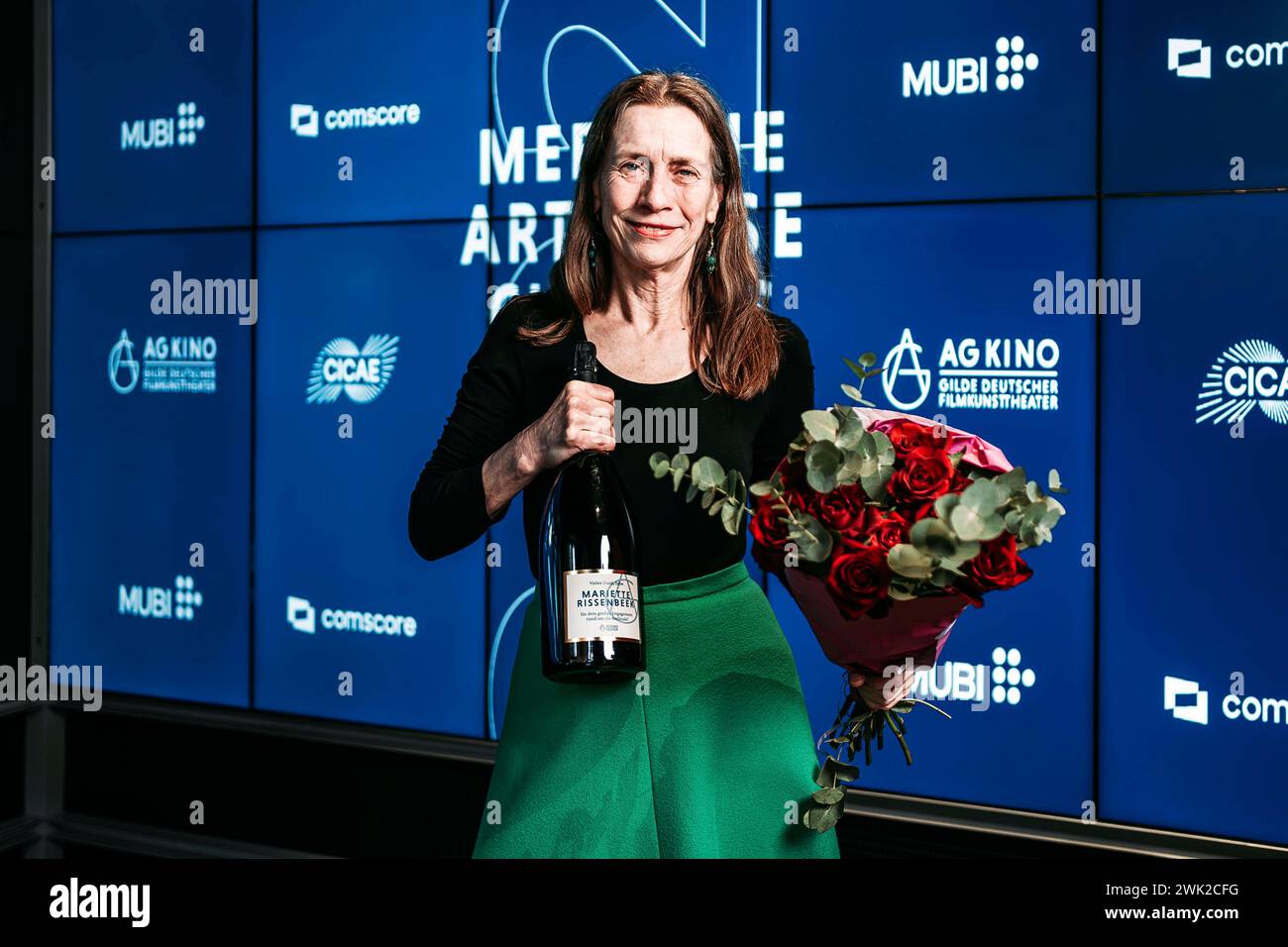 Mariette Rissenbeek beim Empfang der Arthouse-Kino Verbände Cicae und der AG Kino Gilde im Rahmen der Berlinale 2024 / 74. Internationale Filmfestspiele Berlin in der SAP Lounge. Berlin, 17.02.2024 *** Mariette Rissenbeek à la réception des associations de cinémas d'art-art Cicae et AG Kino Gilde dans le cadre du Berlinale 2024 74 Berlin International film Festival au SAP Lounge Berlin, 17 02 2024 Foto:XM.xHuebnerx/xFuturexImagex Arthouse 4214 Banque D'Images