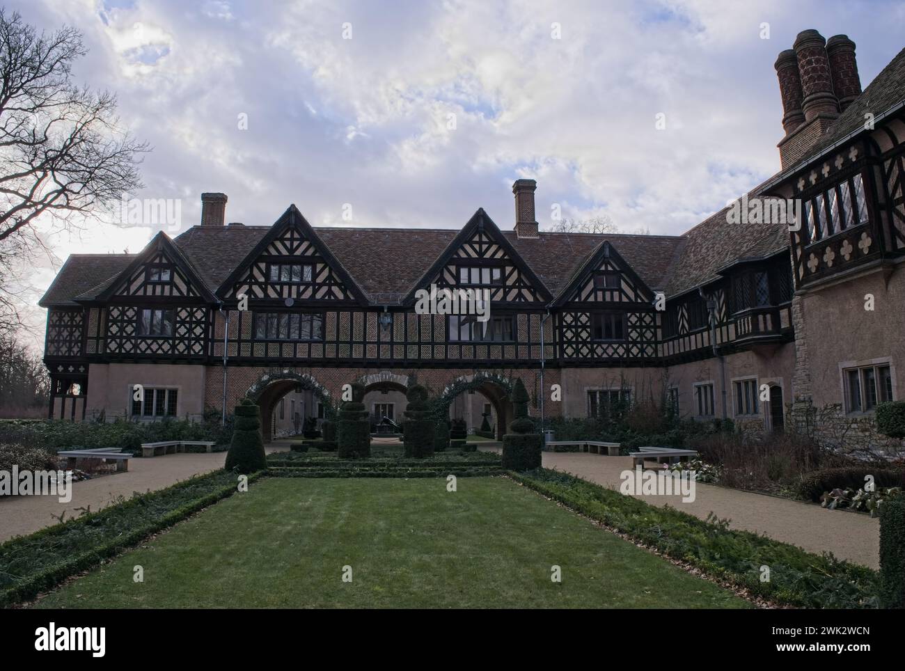 Potsdam, Allemagne - 23 janvier 2024 : dans le palais de Cecilienhof a eu lieu la Conférence de Potsdam où les alliés ont négocié le sort de la troisième REIC vaincue Banque D'Images