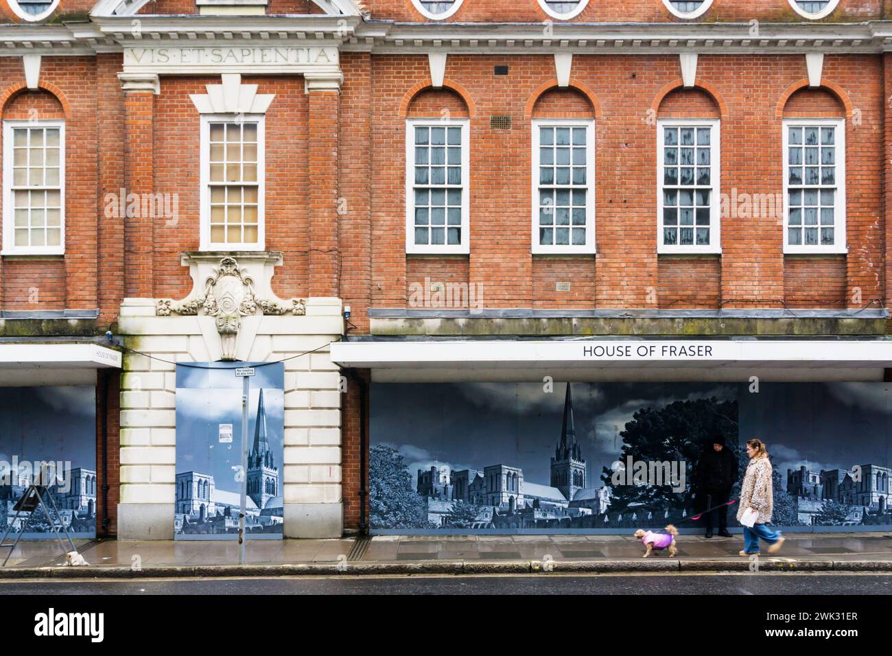 Fermé House of Fraser derpartment store à Chichester. Banque D'Images