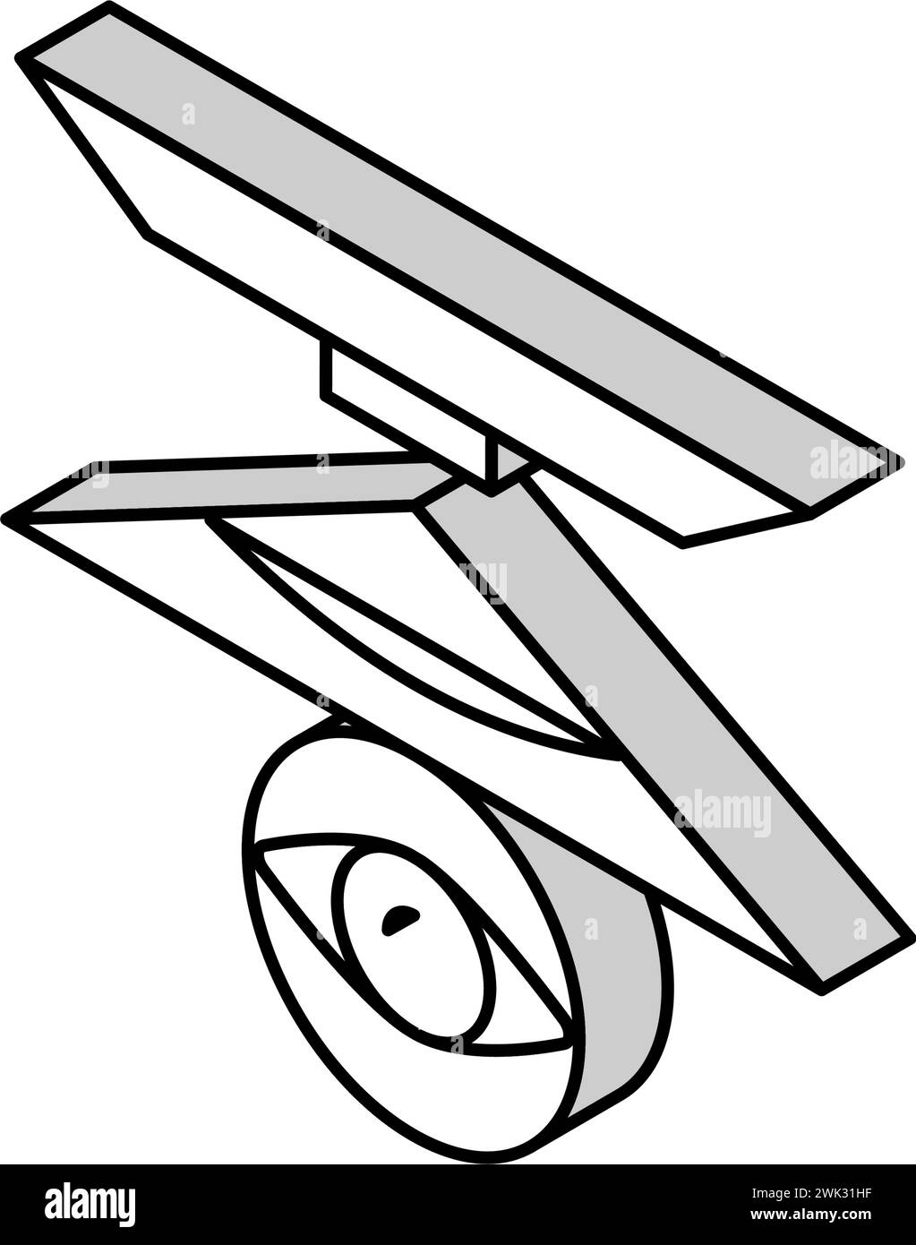 vue d'ensemble illustration vectorielle d'icône isométrique d'affichage d'ordinateur Illustration de Vecteur