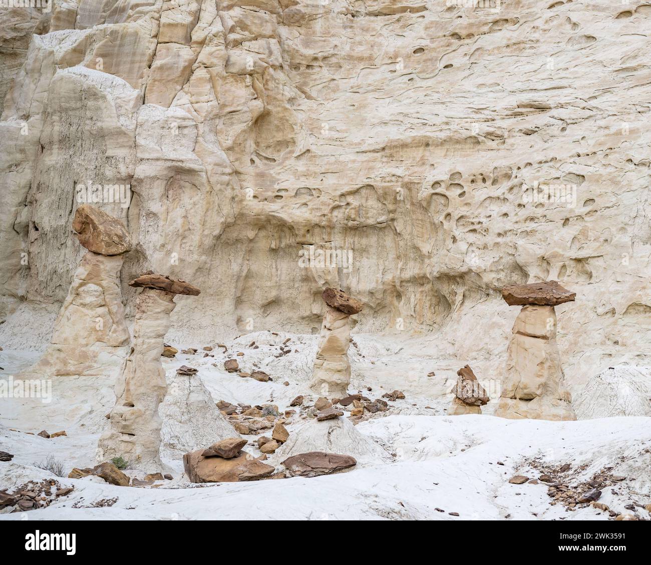 Toadstool Hoodoos Park, près de Kanab, Utah. Banque D'Images