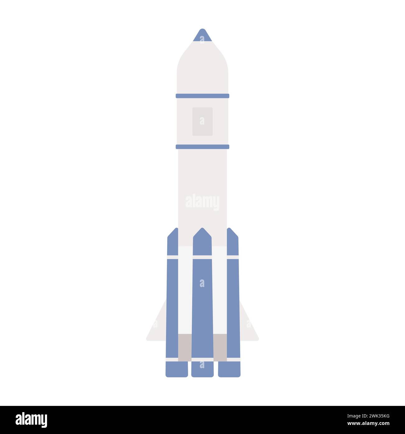 Fusée de recherche spatiale. Cosmos explorant les avions, l'illustration vectorielle de la navette spatiale de galaxie Illustration de Vecteur