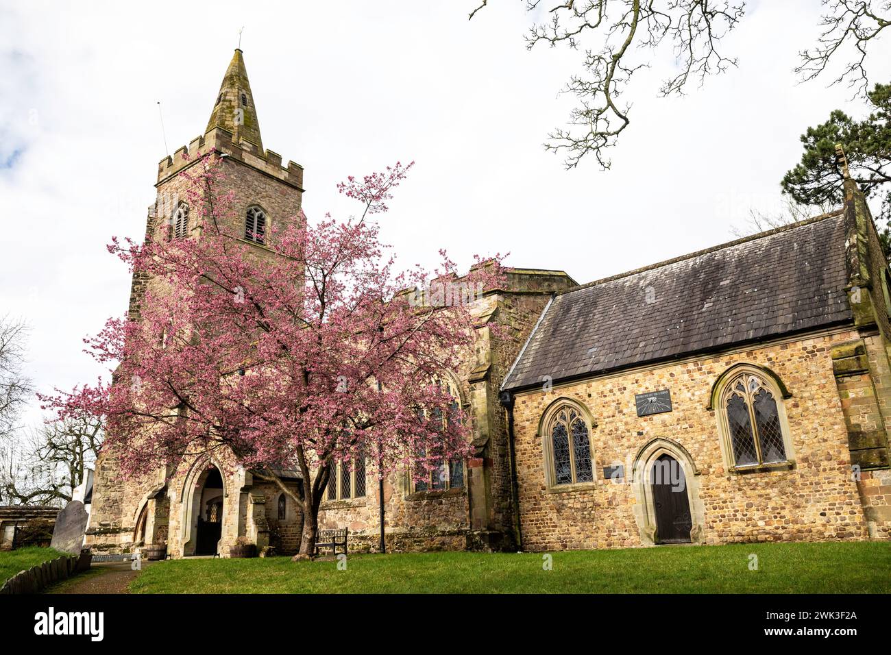 St Mary's Church Lutterworth dans le Leicestershire, Royaume-Uni Banque D'Images