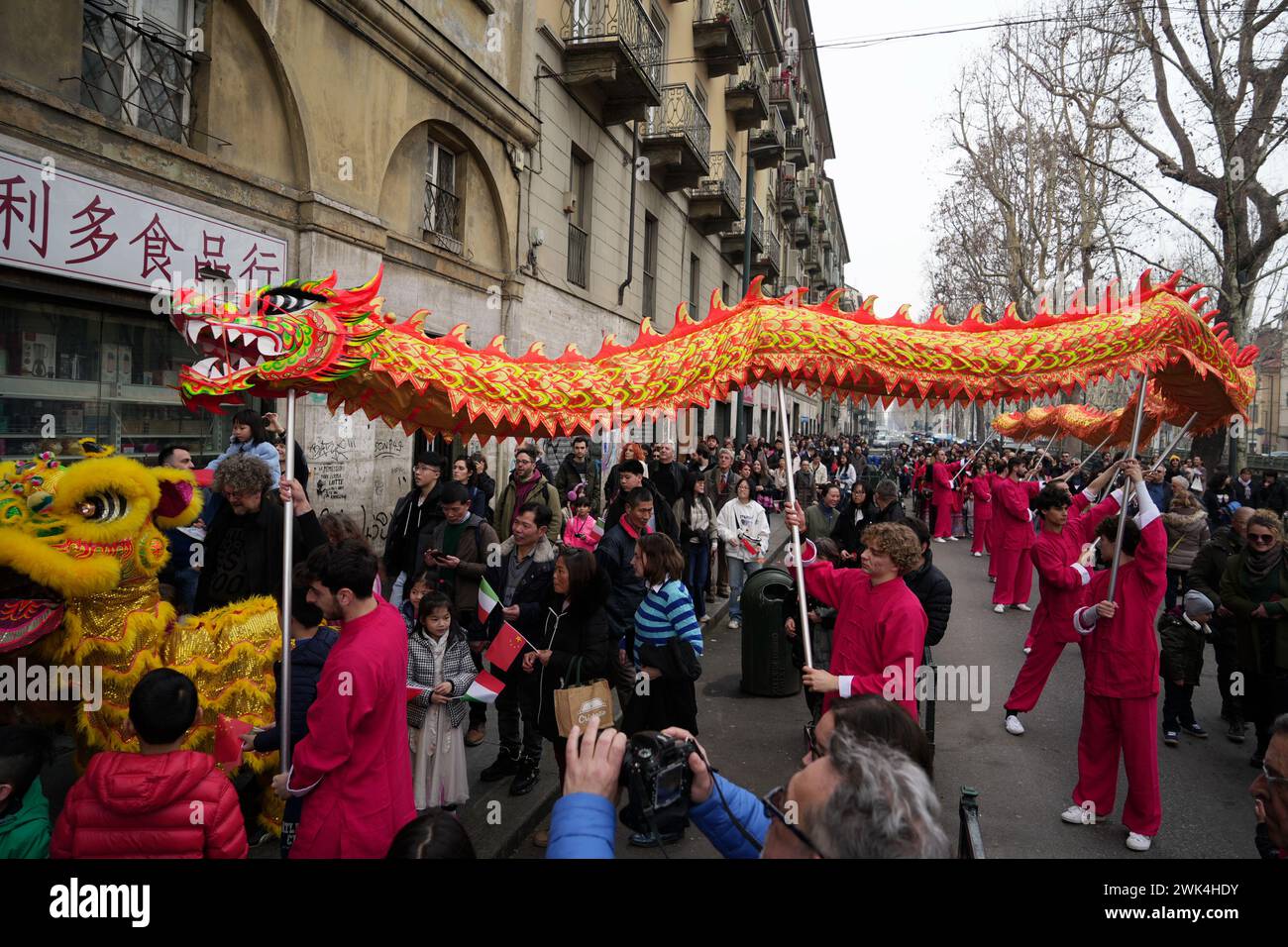 2 Décorations Suspendues Nouvel An Chinois 2024 - Tissu Non Tissé 50x20 Cm - Neuf Pour Fête