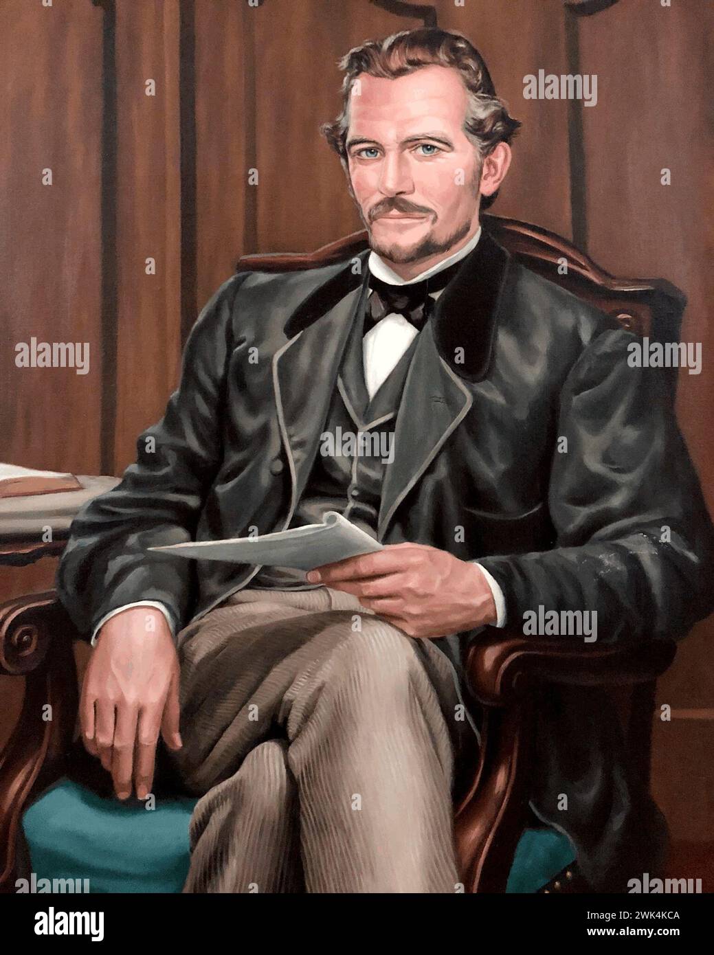 William Erskine Stevenson (18 mars 1820 – 29 novembre 1883) il est le troisième gouverneur de Virginie-occidentale de 1869 à 1871 Banque D'Images