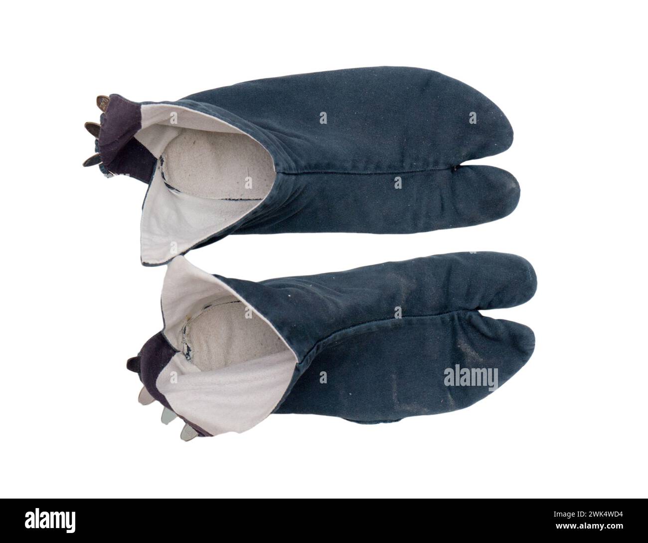 Tabi japonais utilisé. Banque D'Images