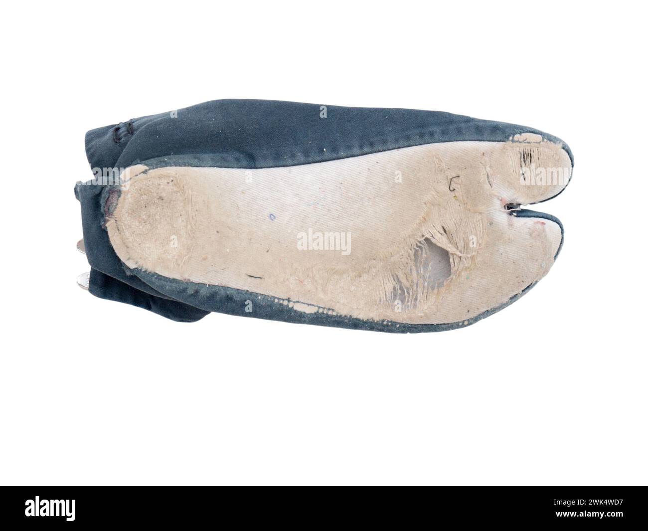 Tabi japonais utilisé. Banque D'Images