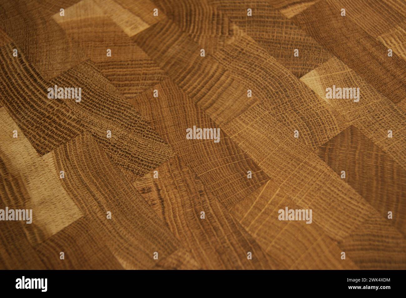 Planche à découper en bois de chêne, texture de fond. Gros plan Banque D'Images