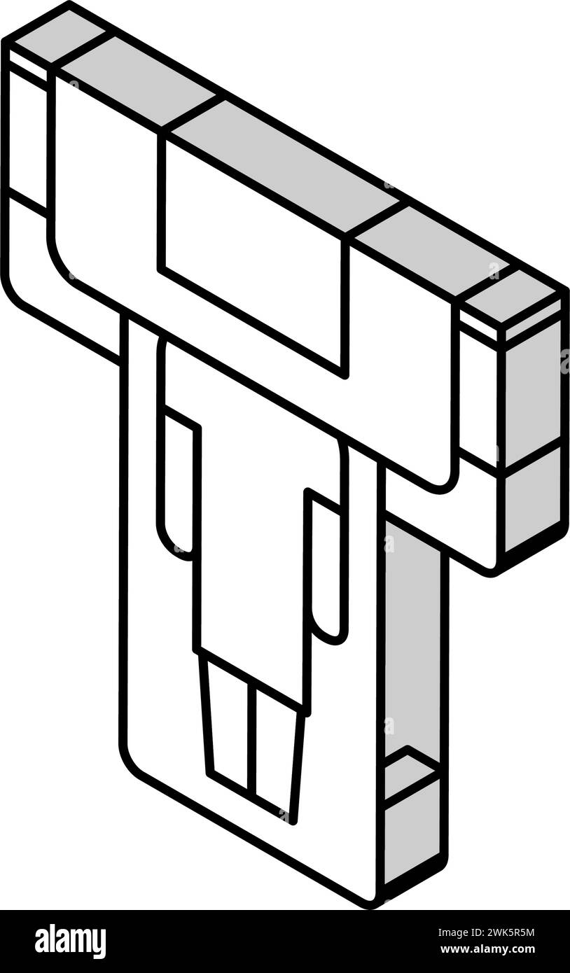 illustration vectorielle d'icône isométrique de radiologie ct Illustration de Vecteur