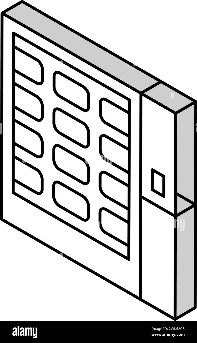 illustration vectorielle d'icône isométrique d'équipement de friture de fromage de cuisson Illustration de Vecteur