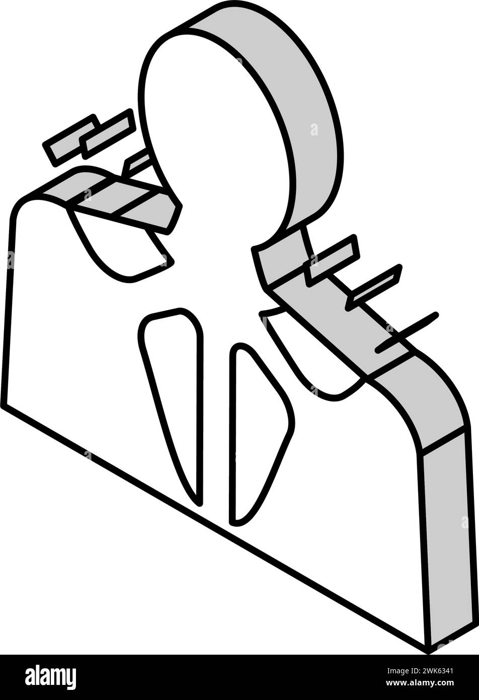 illustration vectorielle d'icône isométrique de maladie de myosite Illustration de Vecteur