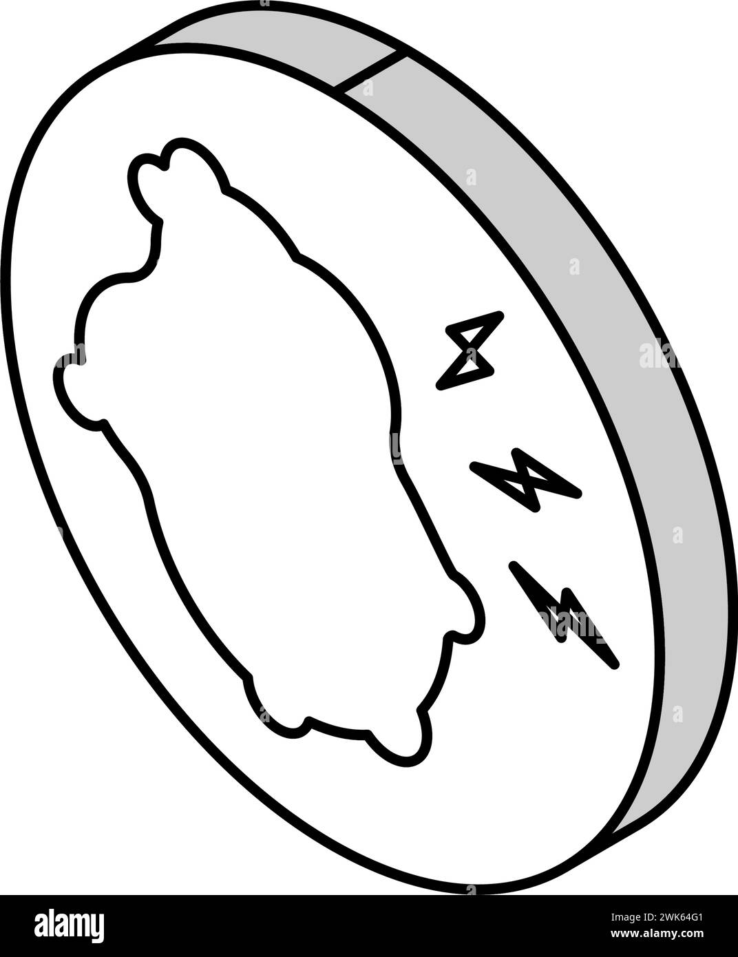 illustration vectorielle d'icône isométrique de maladie de démangeaison de peau Illustration de Vecteur