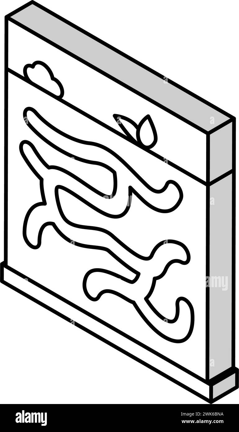 illustration vectorielle d'icône isométrique ant pet Illustration de Vecteur