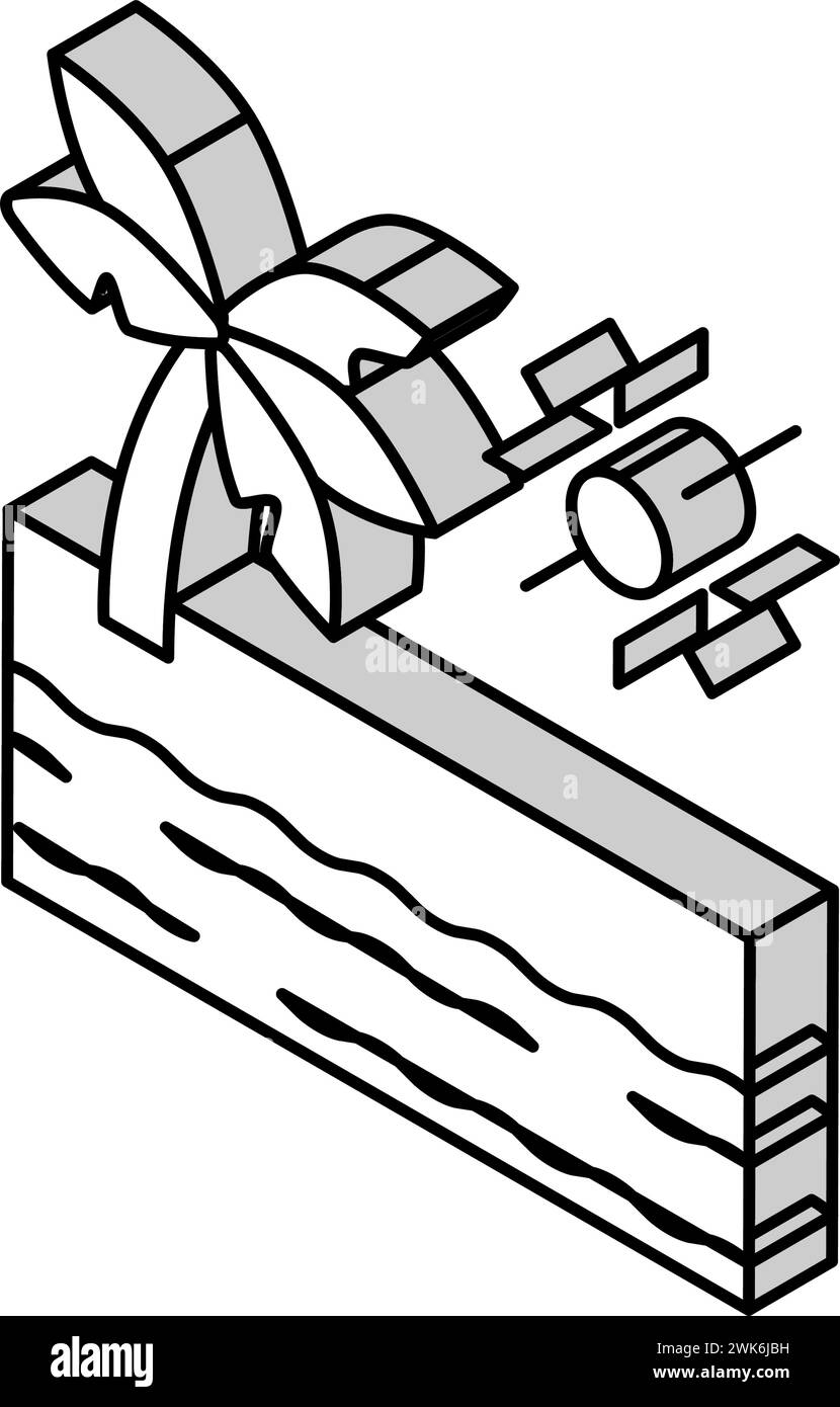 illustration vectorielle d'icône isométrique d'été de plage tropicale Illustration de Vecteur