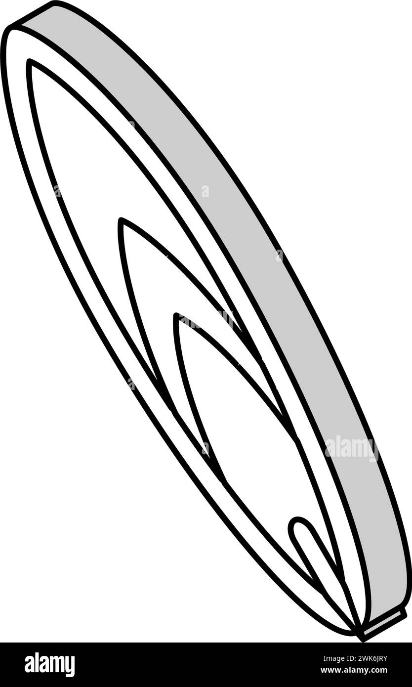 illustration vectorielle d'icône isométrique d'été de surf Illustration de Vecteur